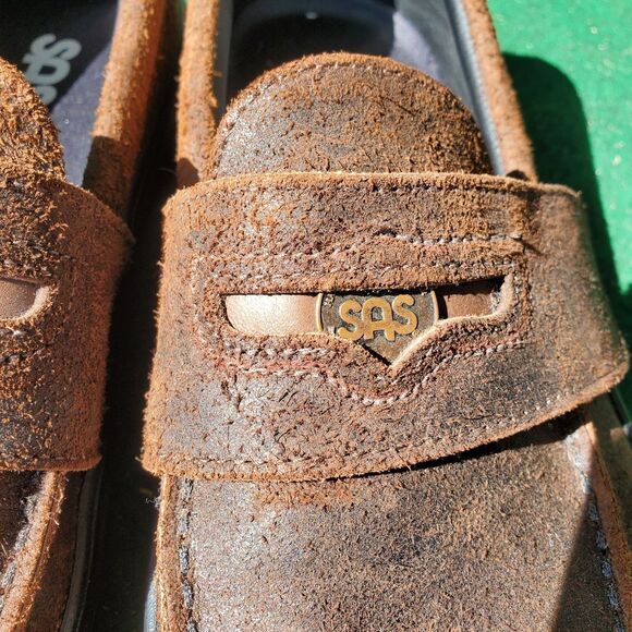 SAS Woodlawn Loafer Size US 10M Mahogany Round Toe Slip-On Casual Shoes main image 9